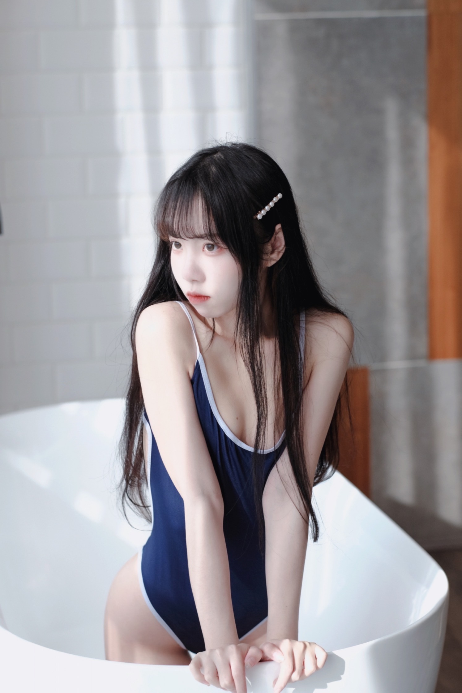 可可小白兔 - NO.001 追蹤起來 跟著去游泳！ [7P]-XikXak